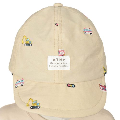 棒球帽-滿版刺繡-淺卡其色