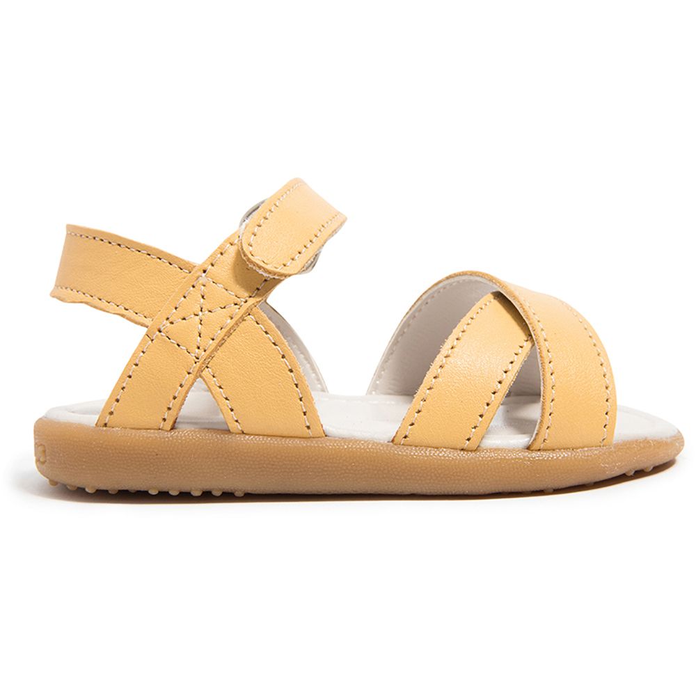 英國 shooshoos - 健康無毒真皮手工涼鞋/童鞋-茉莉黃