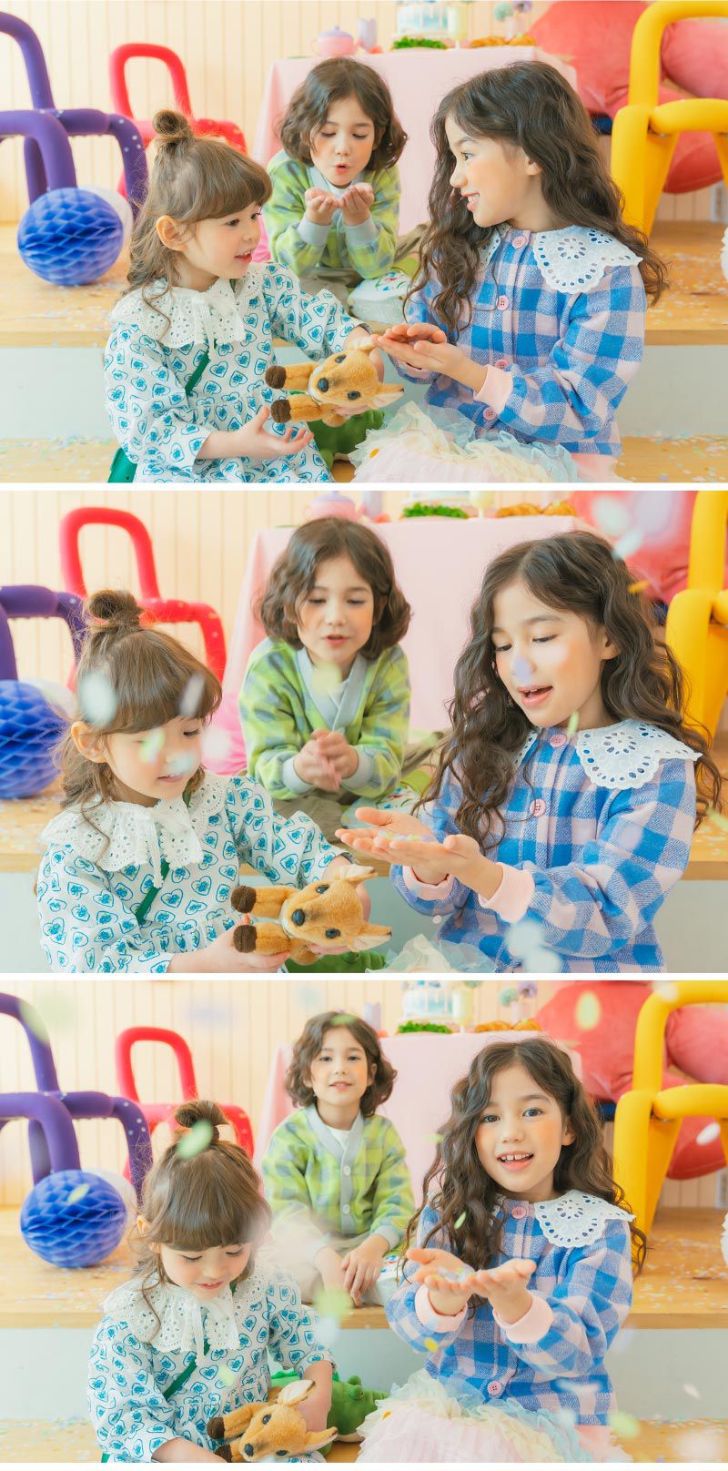 韓國 OZKIZ - 棋盤格單排釦針織小外套