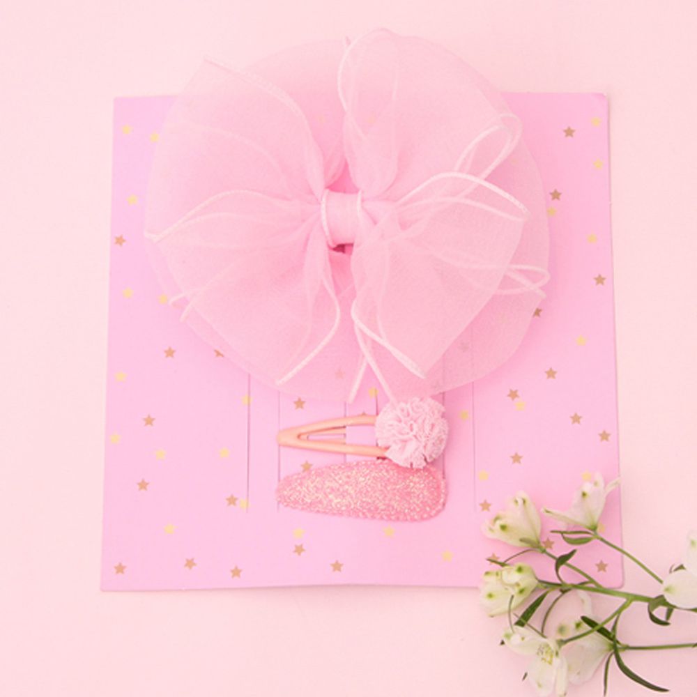 韓國 Bimbo Bimba - 髮飾禮盒組-粉紅D
