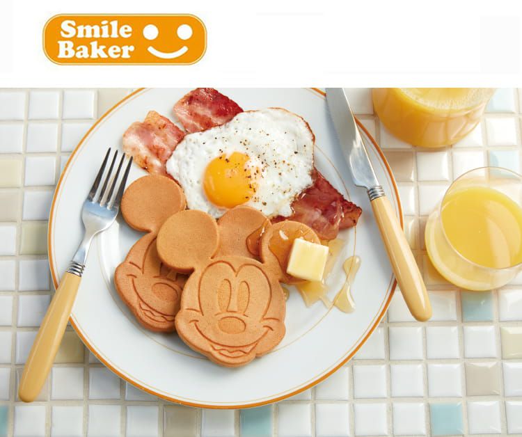 麗克特 recolte - Smile Baker 微笑鬆餅機-迪士尼米奇米妮系列-經典紅