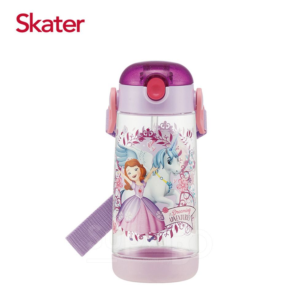 日本 SKATER - PET吸管水壺(480ml)兒童水壺-蘇菲亞