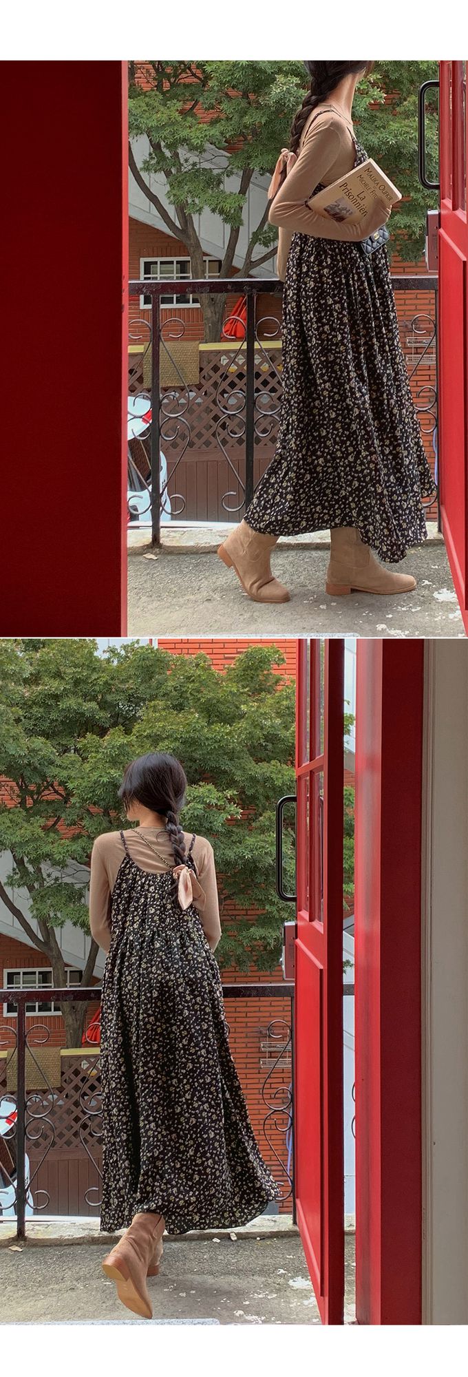 韓國女裝代購 - 搭配必備！極簡薄透長袖上衣-拿鐵咖 (FREE)