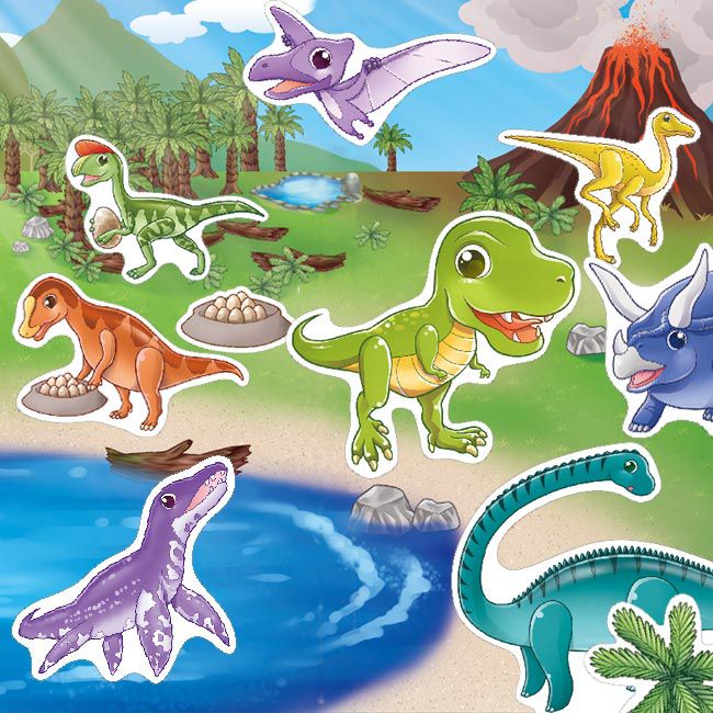 Babytiger - 手提包磁鐵書-恐龍世界