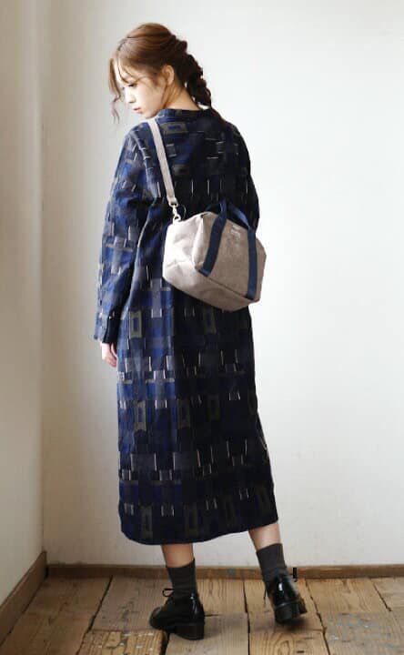 日本 Anello - 2way 10pocket 斜跨波士頓包-丹寧 (26cm×19cm×12cm)