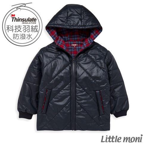 麗嬰房 Little moni - 3M科技羽絨保暖外套-深藍