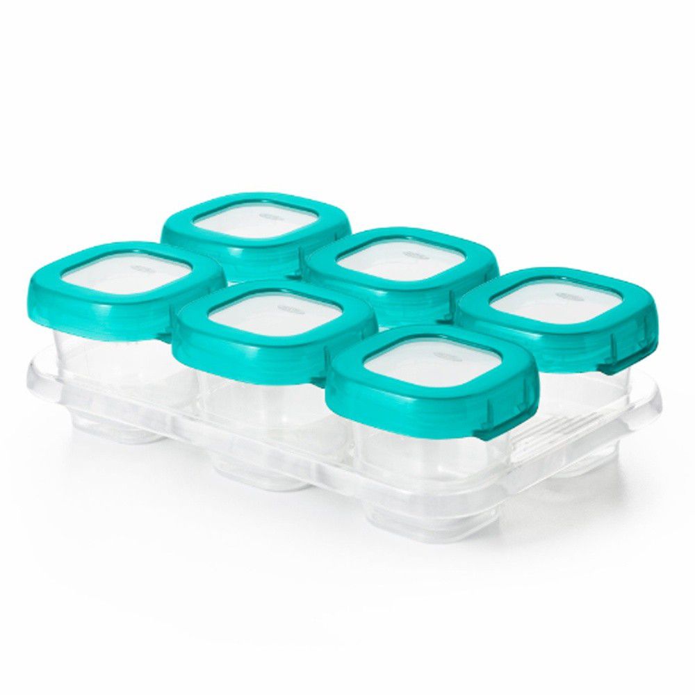 美國 OXO - 好滋味冷凍儲存盒(2oz)-靛藍綠
