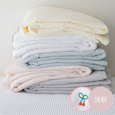 韓國棉被代購 - 韓國製 接觸瞬涼舒眠涼被-迷你櫻桃-淡粉