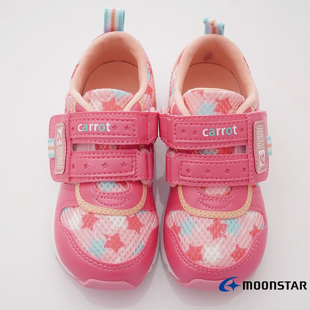 Moonstar日本月星 - 月星速乾透氣機能款(中小童段)-運動鞋-玫瑰紅