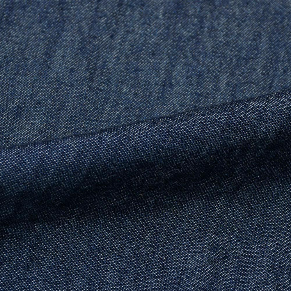 牛仔襯衫洋裝-深藍色