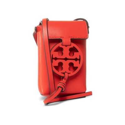TORY BURCH - 雙T-LOGO皮革小包 (紅色)