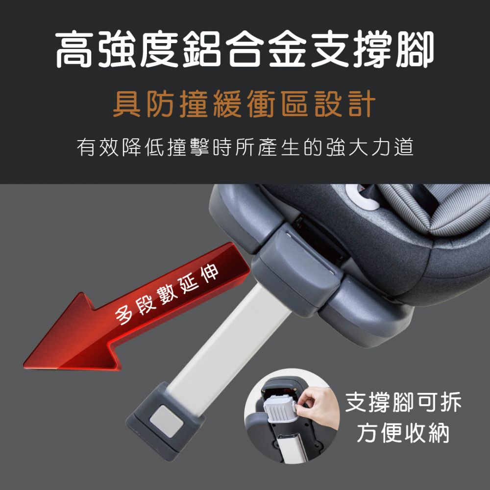 法國納尼亞Nania - SL支撐腳0-12歲ISOFIX汽座-藍-贈同色新生兒頂蓬