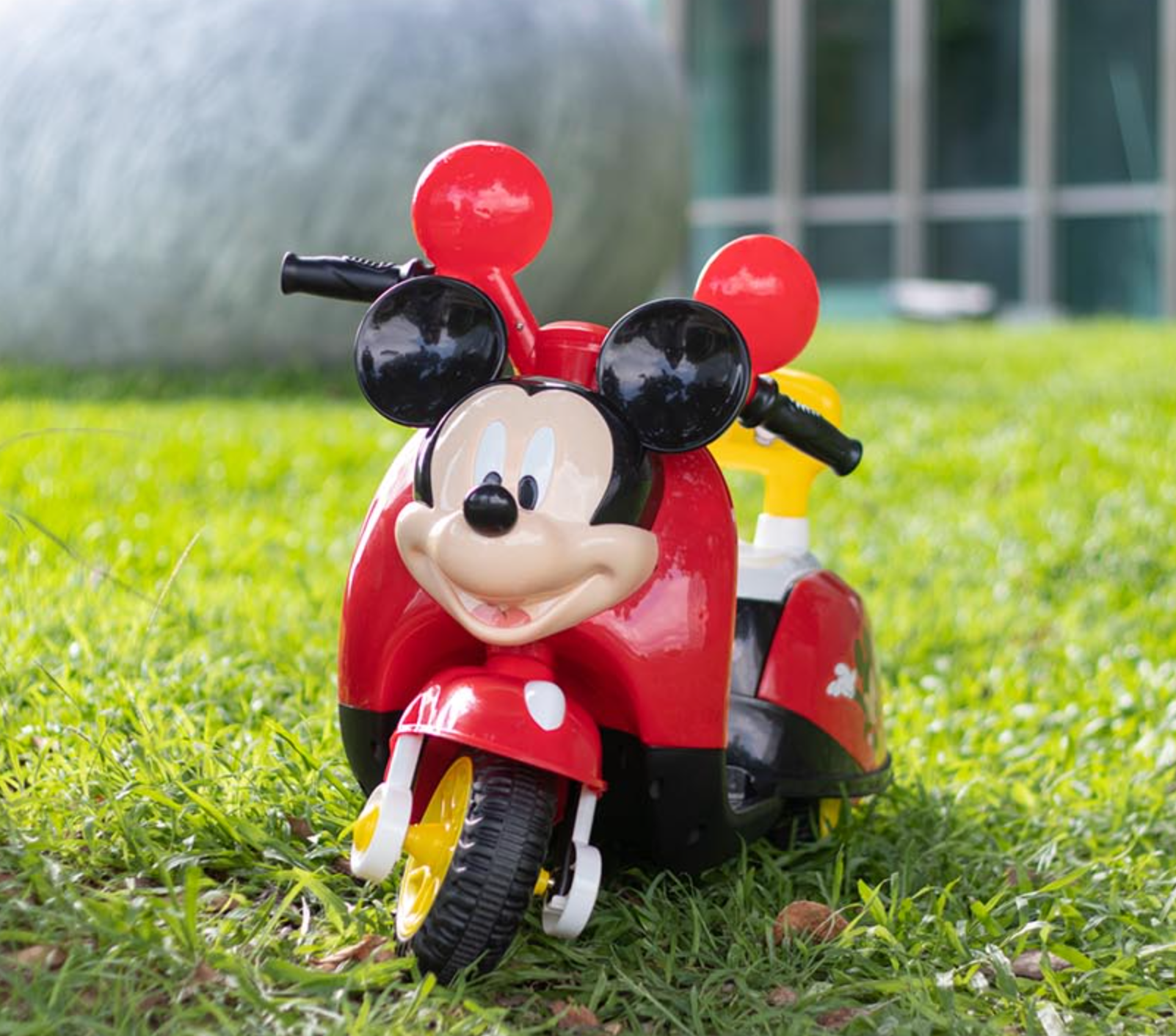聰明媽咪兒童超跑 - 迪士尼米奇造型 正版授權 兒童電動摩托車-紅黑色