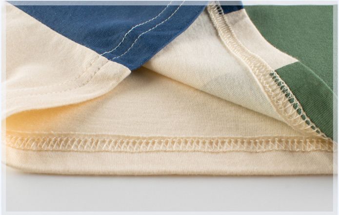 短袖棉T-顛倒恐龍-杏色