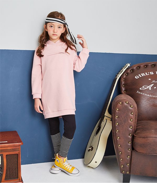 麗嬰房 Little moni - 羅紋拼接內搭褲-黑色