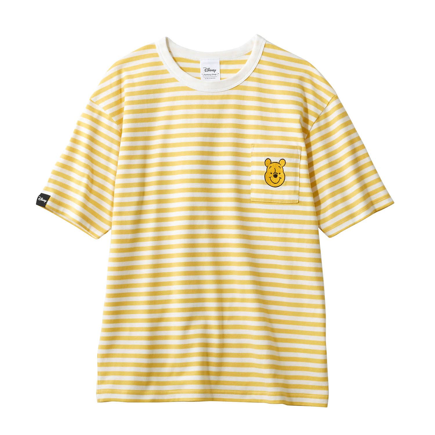 日本千趣會 - 迪士尼角色口袋短袖上衣(大人款)-杯麵-米白