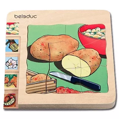 Beleduc 多層木拼圖：馬鈴薯　