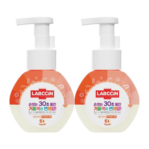 韓國 LABCCIN - 變色洗手泡泡慕斯組合-桃子香*2 (250ml/罐)