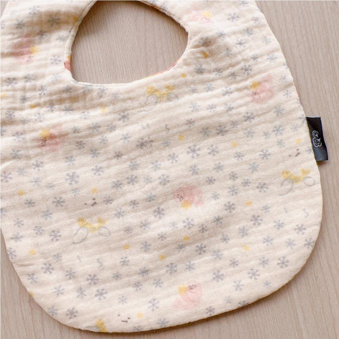 Chi-mi啾米 - 六層紗雙面手繪純棉圍兜3件組 (20.5x26.5CM)