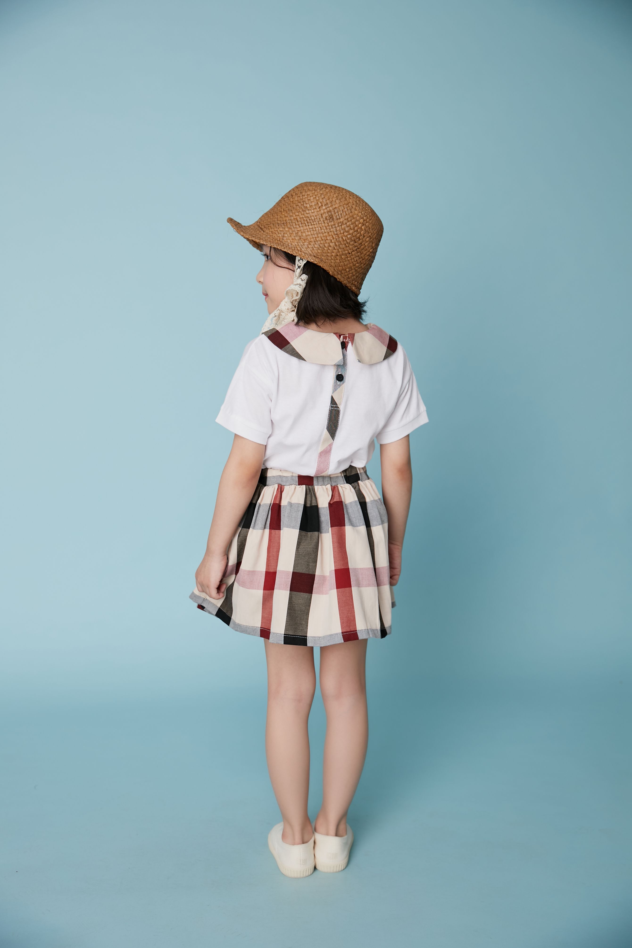 韓國 Coco Bang - 水手花苞袖上衣-白