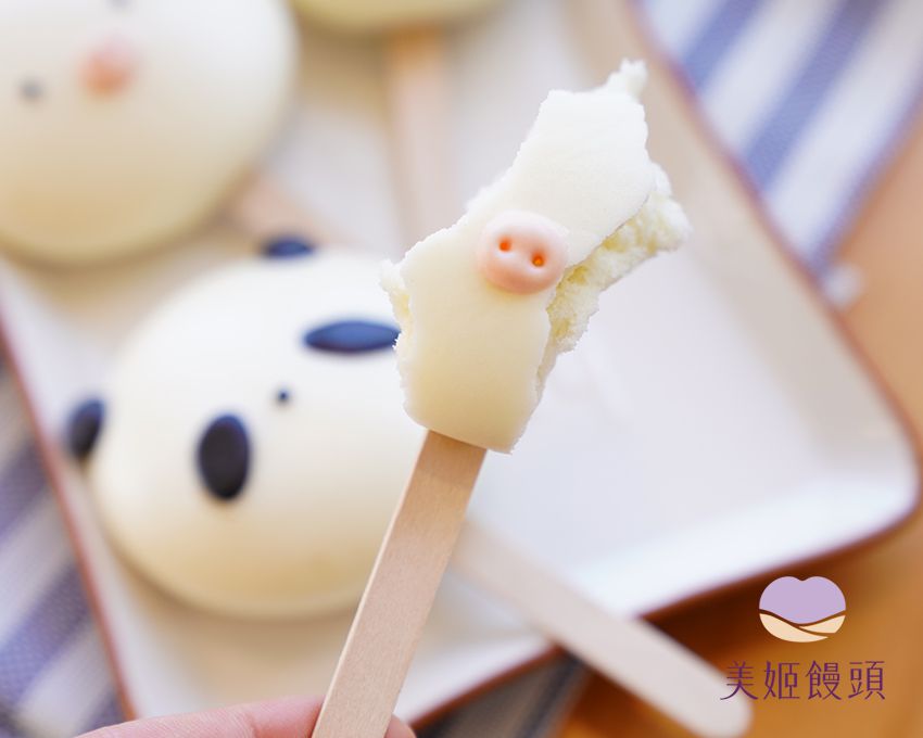 美姬饅頭 - 動物雪糕鮮乳造型饅頭 (6入)-35g
