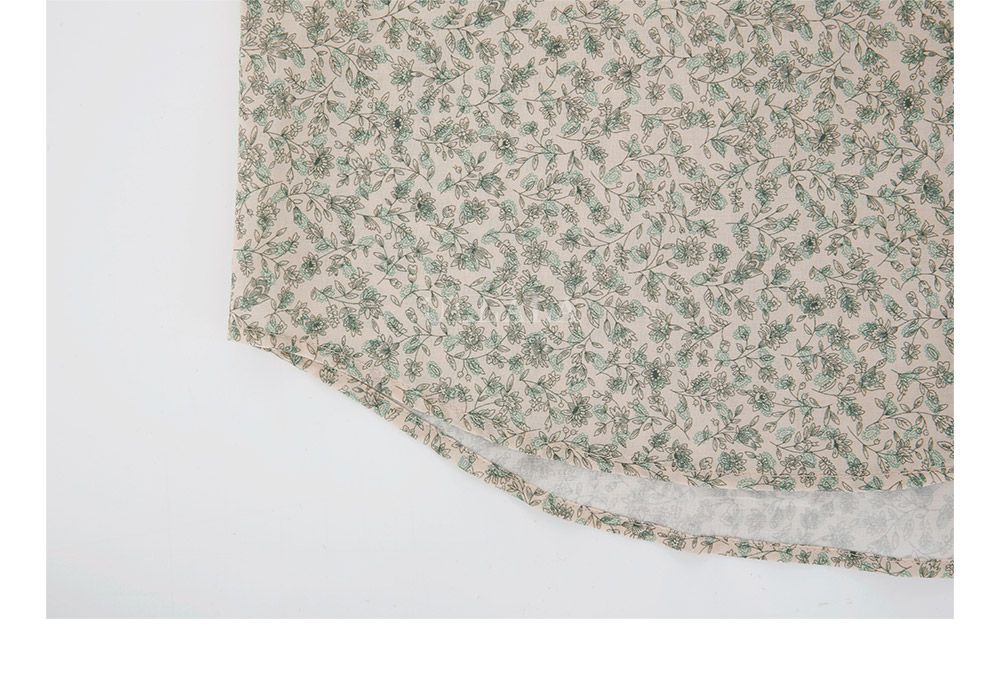 韓國 ULLALA - 滿版碎花短袖睡衣(兩件式) (FREE)