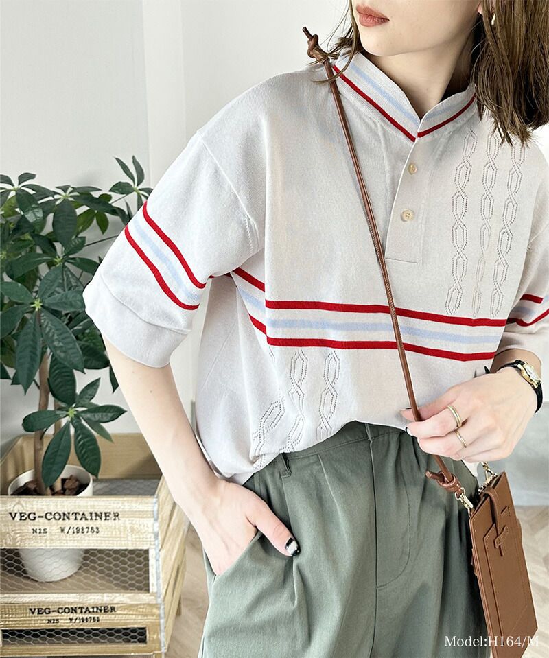 日本 Classical Elf - 翻領復古透氣短袖上衣-孔雀藍