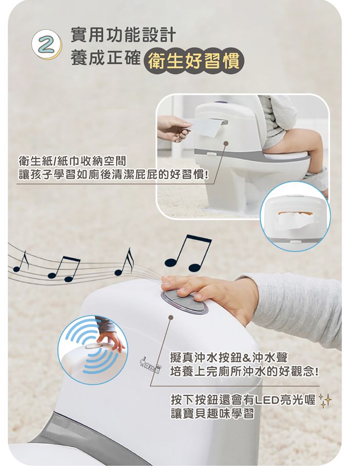 芽比兔 Yep2 - 幼兒仿真學習小馬桶