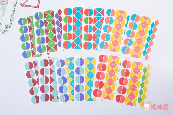 西班牙 APLI - 藝術家貼紙畫-入門-底圖16張+形狀貼紙10張+收納鐵盒1個