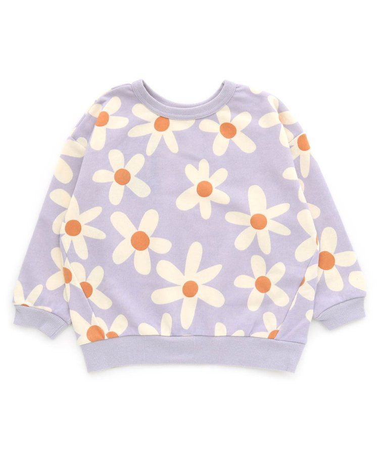 日本 BREEZE - 正反OK！裏毛印花長袖上衣-棋盤格-彩色