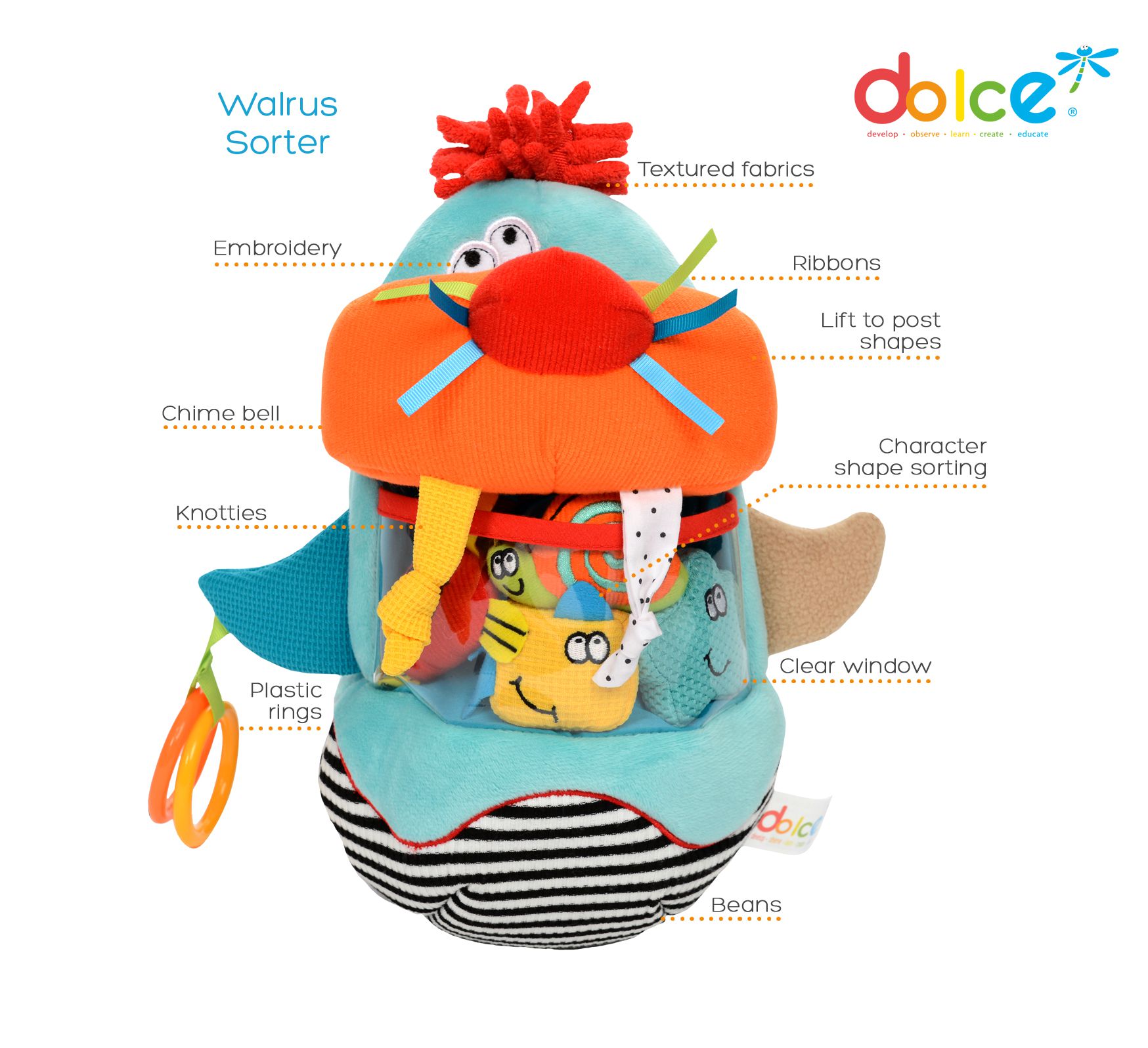 法國 Dolce Toys - 感統玩偶-大肚腩瓦魯斯