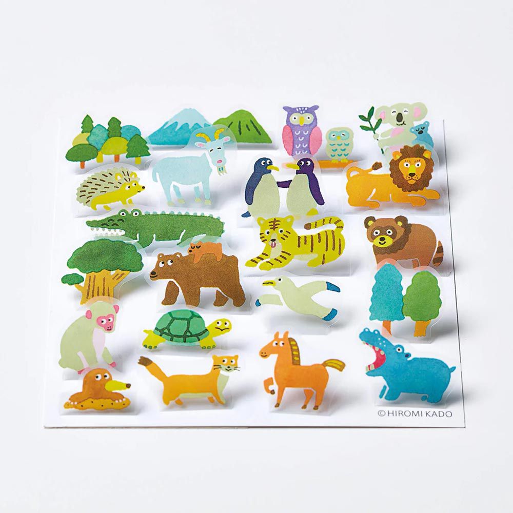 日本HITOTOKI - 可愛彈出裝飾貼紙-動物
