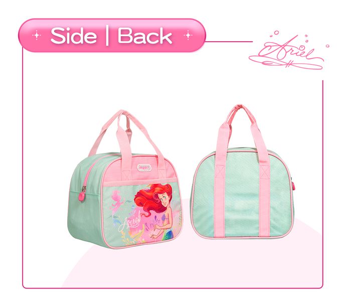 小美人魚午餐袋-粉綠