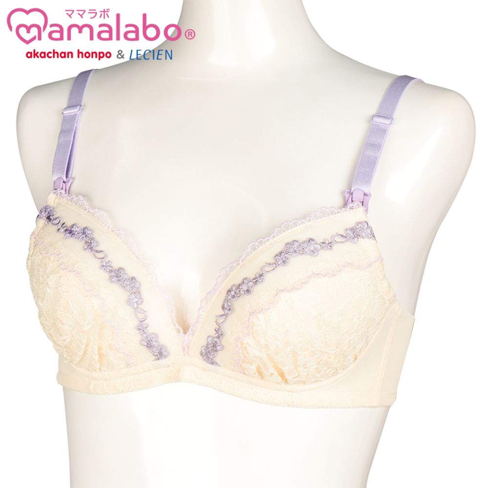 美型無鋼圈胸罩--有哺乳功能-象牙白色