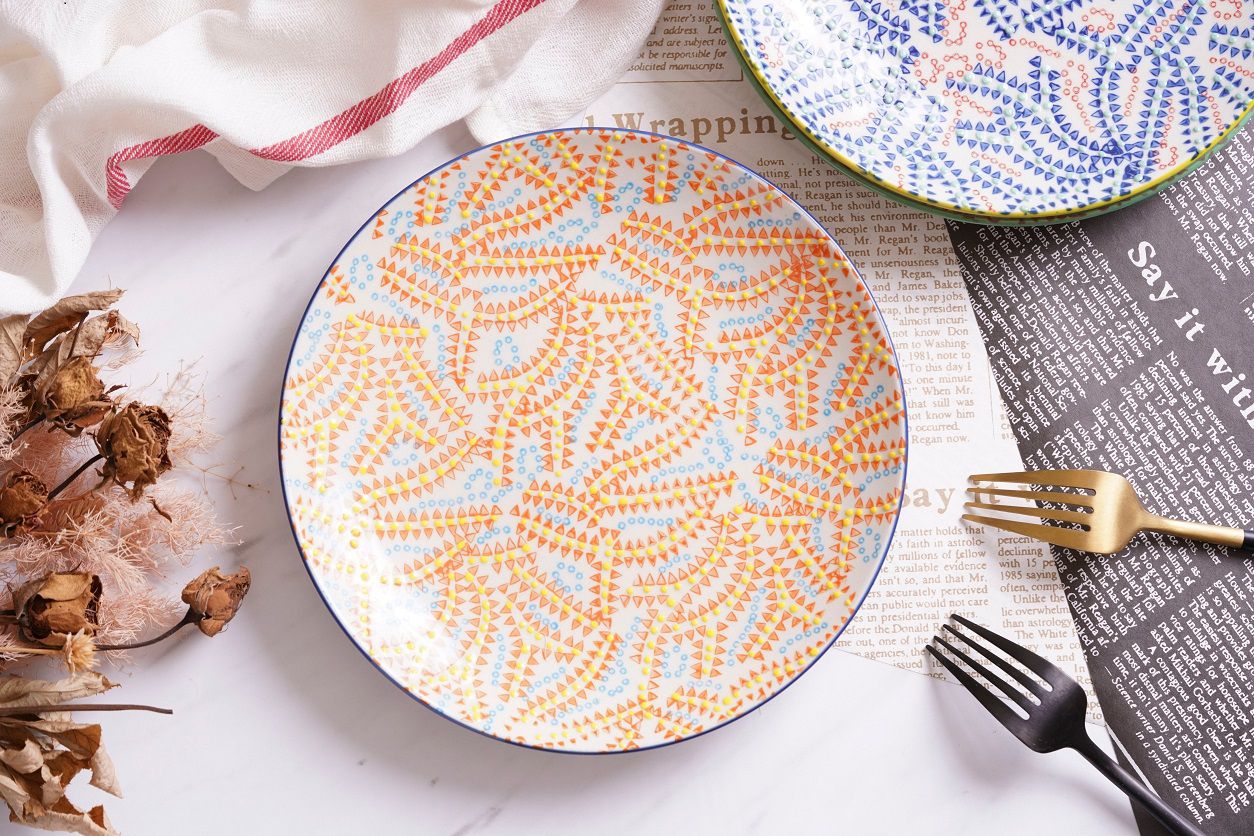 法國 Chehoma - 點繪點線-8吋盤 (直徑20cm)-4入