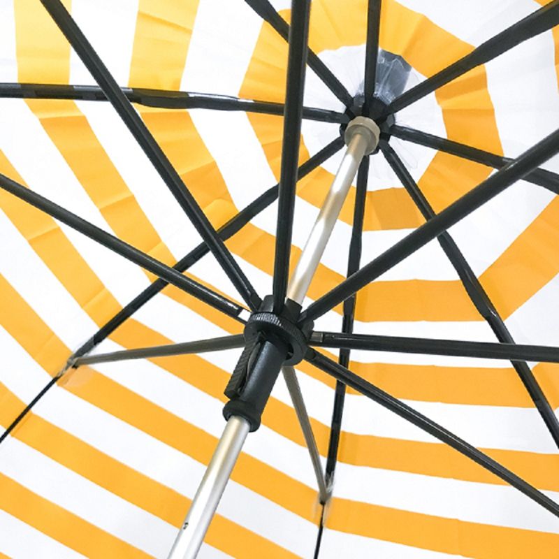 日本Caetla - Evereon可替換式環保輕量傘-時尚條紋-黃