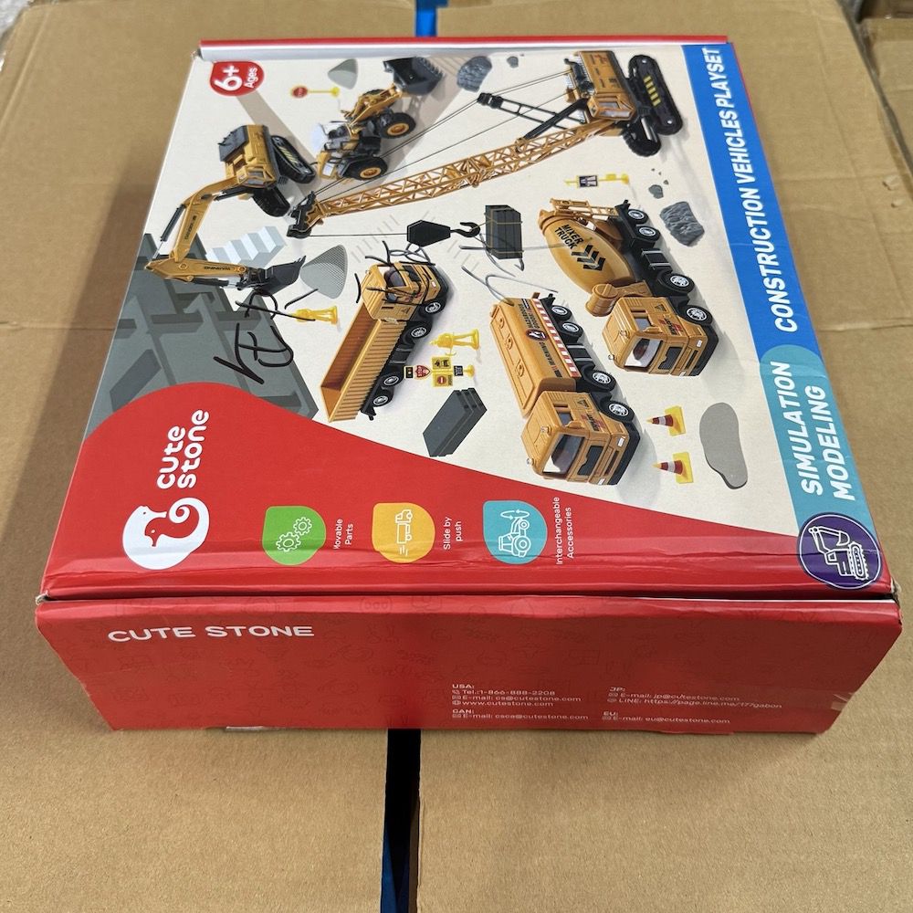 【盒損福利品】兒童仿真工程卡車套裝玩具26件組