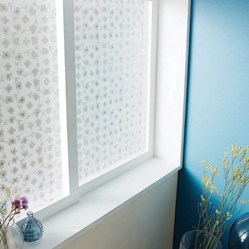 日本千趣會 - 日本製 99%抗UV光影窗貼(靜電式)-彩虹泡泡 (92×90cm*2枚)