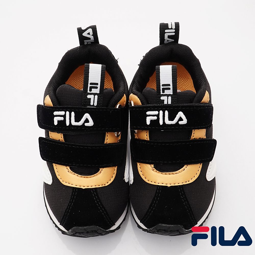 FILA - 經典慢跑鞋(中小童段)-運動鞋-黑