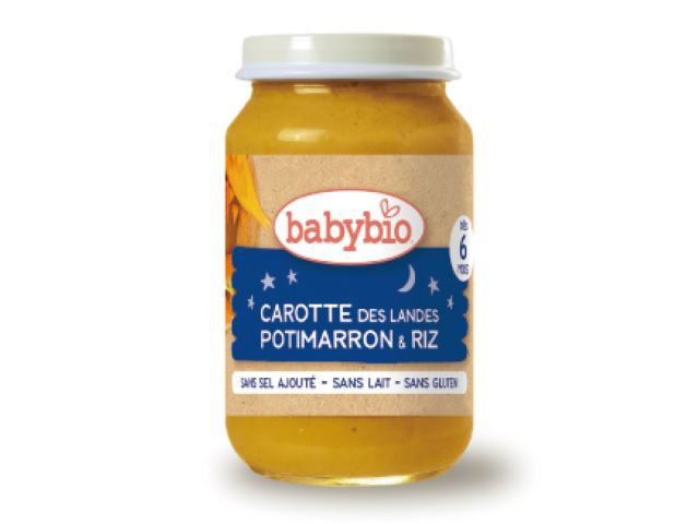 法國babybio - 生機南瓜紅蘿蔔米泥-200g