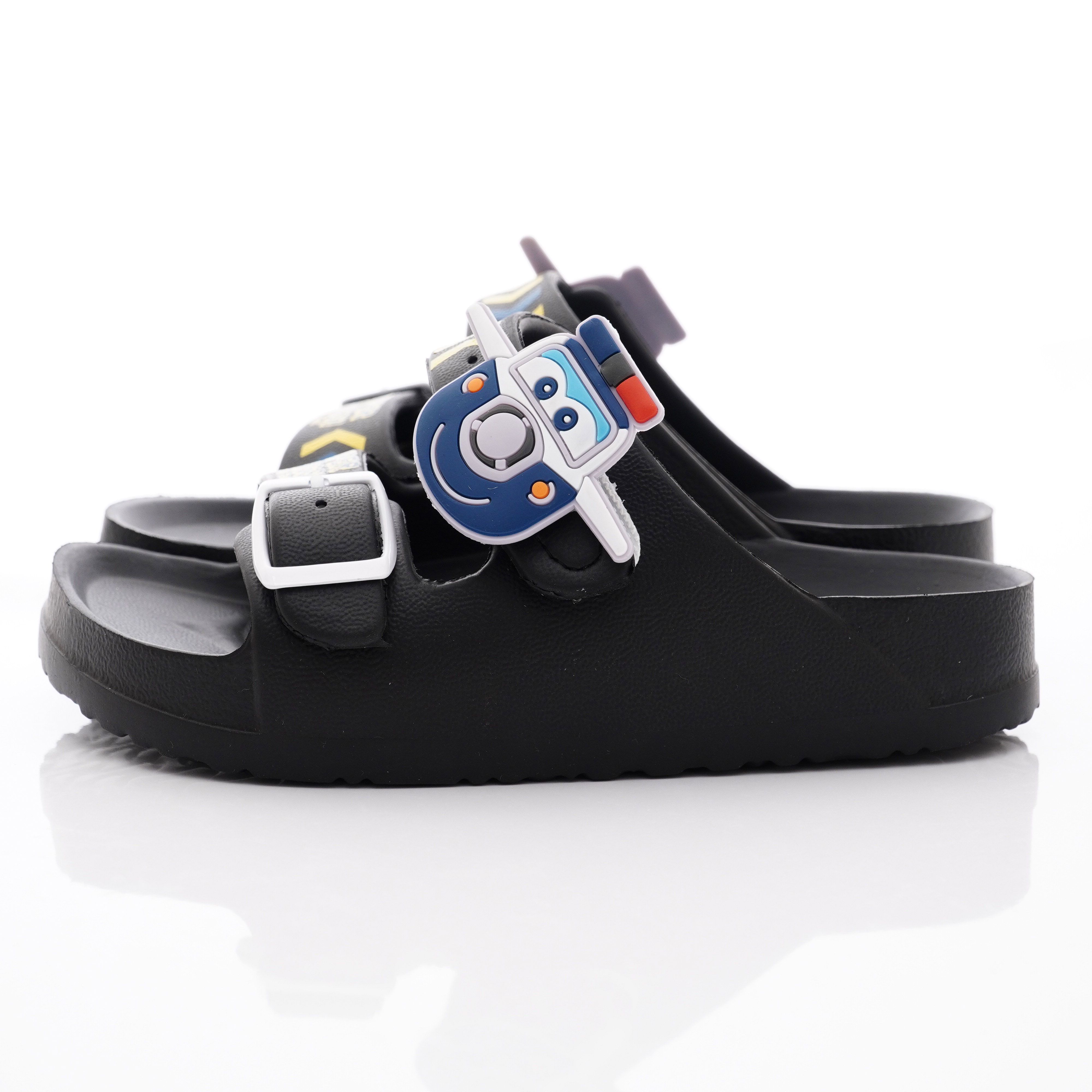 Super Wings - 超輕量休閒涼鞋/拖鞋(中小童段)-黑-S204706黑