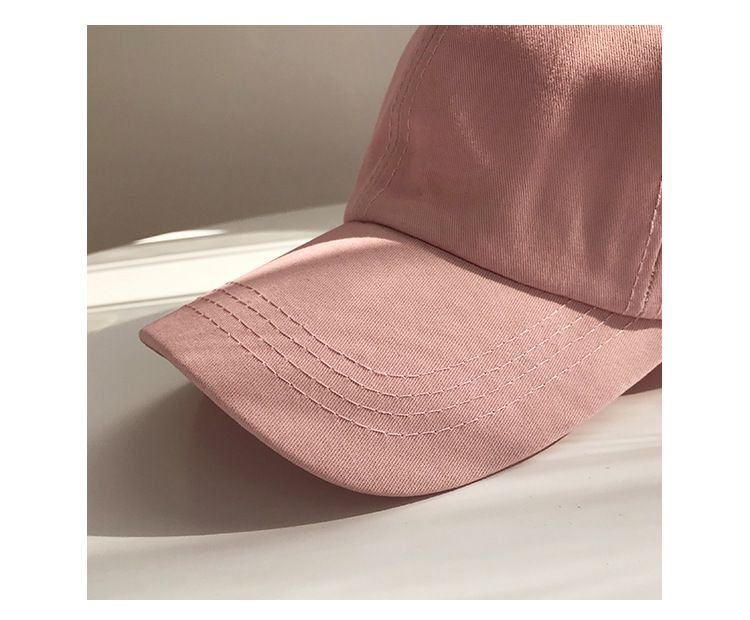 簡約百搭休閒遮陽棒球帽-黑色 (適合頭圍58-60cm)