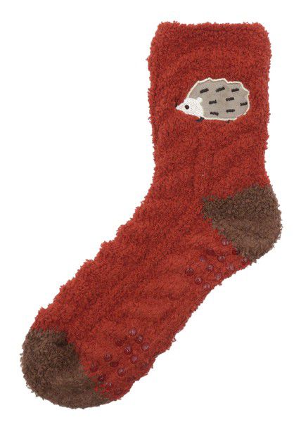 日本 friendshill - 可愛刺繡柔軟針織保暖長襪-可愛文鳥-水藍 (22-25cm)