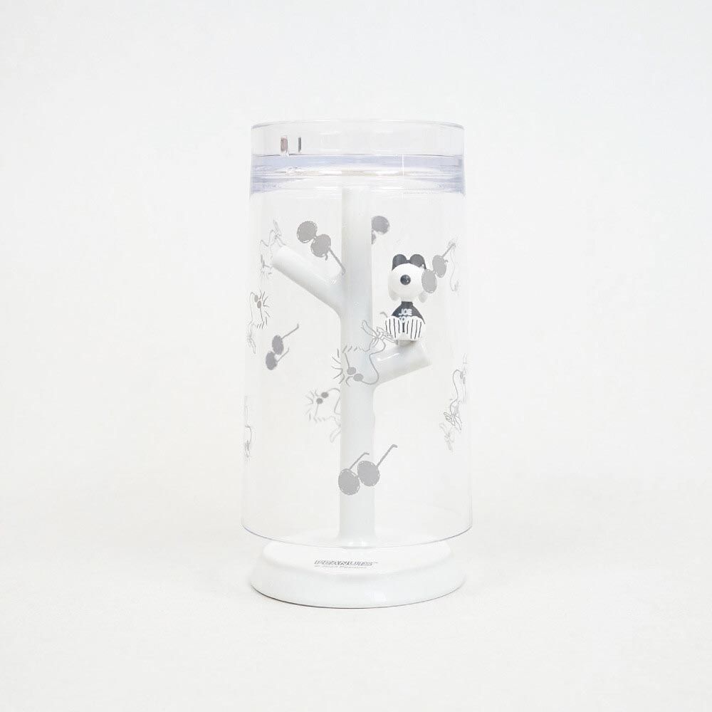 樹枝造型杯架/漱口杯組-史努比-白 (杯子Φ6.5x11cm)