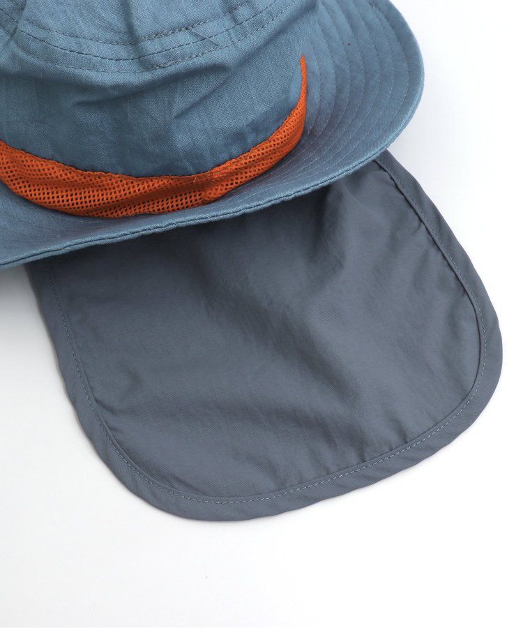 日本 BREEZE - 抗UV 後頸可收納遮陽帽-彩虹色