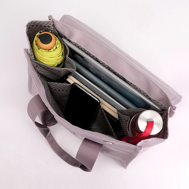 學院風防潑水單肩/斜背包-灰色 (21x29x15cm)