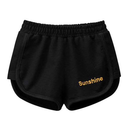 純棉短褲-sunshine-黑色