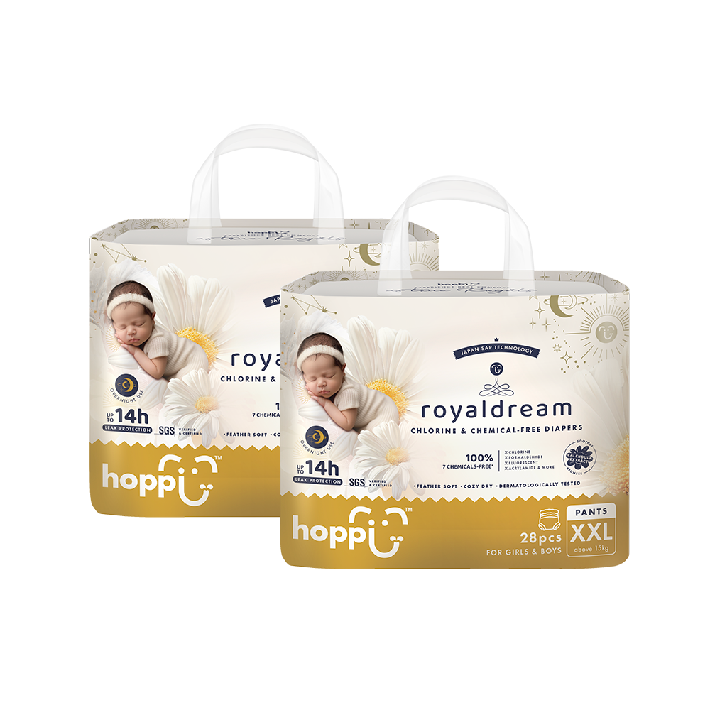 royaldream 皇家系列嬰兒尿布－褲型(XXL)－28片－2袋