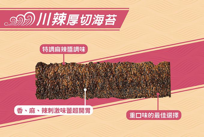 胡同 - 【胡同】元氣厚切海苔(川辣)-50g/包