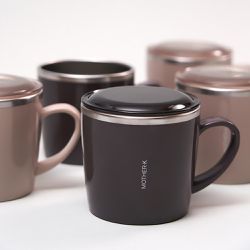 MOTHER-K - 輕奢不鏽鋼含蓋兒童訓練杯250ml